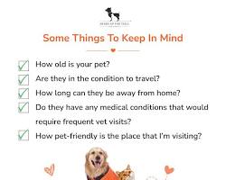Pack pet's essentials tip for traveling with pet in a hotel