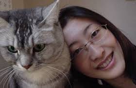juri with the cat. Mike is good at reading Internet news, making excuses, ... - JuriCat