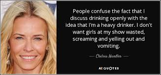 Chelsea Handler quote: People confuse the fact that I discuss ... via Relatably.com