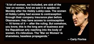 VIDEO] Carly Fiorina Unloads: &#39;The War on Women Is Shameless ... via Relatably.com