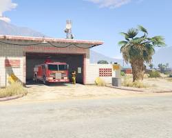 Изображение: Пожарная станция в Sandy Shores в GTA 5