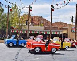 Gambar Luigi's Rollickin' Roadsters ride at Disneyland's Cars Land