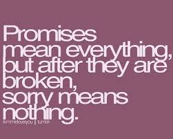 bestlovequotes: Promises mean everything but... - Tumblr Quotes ... via Relatably.com