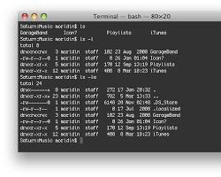 Obraz: Polecenie ls w terminalu Linux