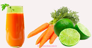 Resultado de imagem para suco de cenoura e limão