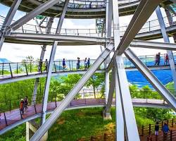 충북 단양군 여행지 명소 풍경 도담삼봉 만천하스카이워크, AI로 생성