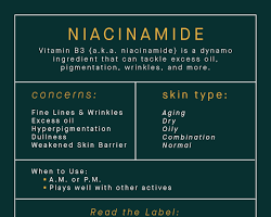 niacinamide ingredient for skin care