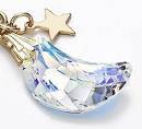 Kisaragi Earphone jack accessories035 crescent - Crystal Aurora Gold Court 