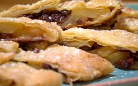 Apple and blueberry puff pastry