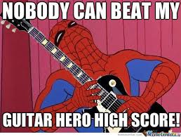 Spiderman The Guitar Hero by disgaea17 - Meme Center via Relatably.com