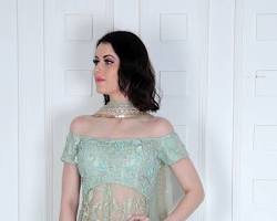 Sharara set with offshoulder blouse