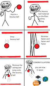 Troll Science Meme - Bouncy ball travel via Relatably.com