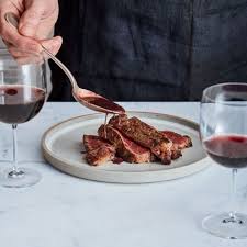 Steak Au Poivre with Red Wine Pan Sauce Recipe