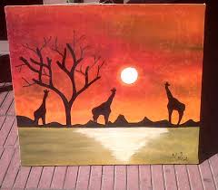 Kunstwerk \u0026gt;\u0026gt; Mohamed Dia \u0026gt;\u0026gt; Afrikanischen Sonnenuntergang - Mohamed-dia-coucher-du-soleil-africaine