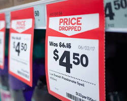 Image of Price tags on a variety of products
