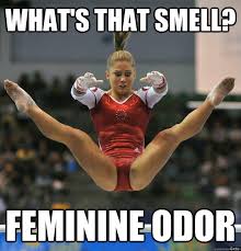 What&#39;s that smell? Feminine Odor - Shawn Johnson Scared - quickmeme via Relatably.com