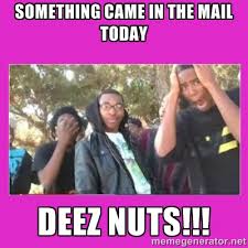 Something came in the mail Today DEEZ NUTS!!! - SIKE that&#39;s the ... via Relatably.com