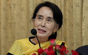 NYEIN CHAN NAING/EPA/Newscom. Burma&#39;s political icon, Aung san Suu Kyi, is finally speaking out about the plight of ethnic populations in Burma, ... - Aung-san-Suu-Kyi130529
