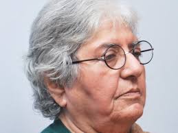 Educationist and historian Dr Hamida Khuhro, along with her brother former MPA Masood Khuhro, announced to join the PML-N. PHOTO: ARIF SOOMRO/EXPRESS - 410832-HamidaKhuhro-1342743819-744-640x480