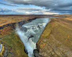 Gambar Gullfoss Waterfall, Iceland