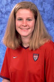 Another goal for Cindy Parlow! Cindy Parlow is a soccer player for the USA soccer team. - parlow