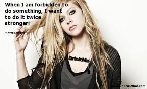 Avril Lavigne Quotes at StatusMind.com via Relatably.com