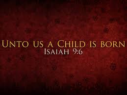 Image result for for unto us a child is born