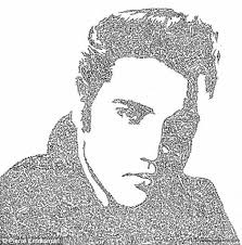Famous faces: Self-taught French artist Pierre Emmanuel Godet creates portraits of stars such as Marilyn Monroe, left, and Elvis Presley, right, ... - article-2252596-16A2B622000005DC-943_470x477