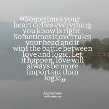 Quotes from Lianne Gannon-Ferrie: Sometimes your heart defies ... via Relatably.com