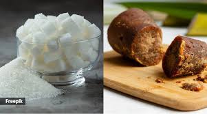 "Skin Benefits: Comparing Sugar and Jaggery for a Healthier You"