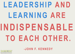 Leadership and learning are indispensable to each... via Relatably.com