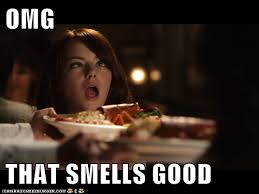 Image result for smell food meme
