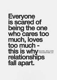 Scared Relationship Quotes on Pinterest | Scared To Love, Sky ... via Relatably.com