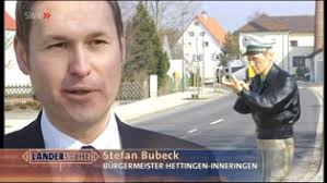 Bürgermeister <b>Stefan Bubeck</b>, der Radarwalter auf die Alb gelotst hat, <b>...</b> - 20070419radar3
