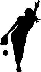 Image result for softball clipart