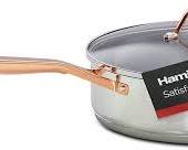 Hamilton Beach Stainless Steel Triply Professional 12 Inch Fry Pan with Glass Lid