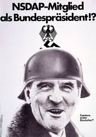 ... wissen wollen oder nicht wissen können: Es handelt sich hier um eine Arbeit gegen Neo- Nazis) Ernst Volland, Plakat und Postkarte 1979. - Ernst-Volland-NSDAP-Mitglied-Carstens