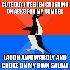 Best of the Socially Awesome Awkward Penguin Meme! | SMOSH via Relatably.com