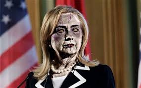 Image result for zombie hillary