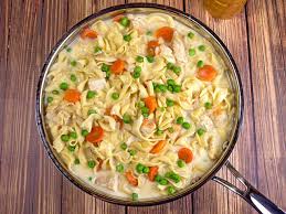 Creamy Chicken with Noodles - The Midnight Baker