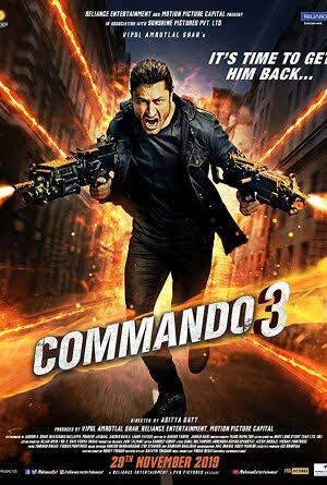Download Commando 3 (2019) Hindi Full Movie BluRay 480p | 720p