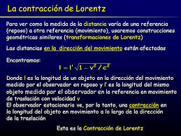 Resultado de imagen de la contracción de FitzGerald-Lorentz