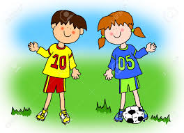 Image result for girls and boys playing football