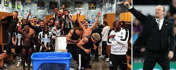 Image result for Atsu and his mates celebrating their return to EPL