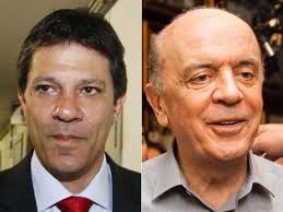 O segundo turno das eleições para prefeito de São Paulo será disputado entre os candidatos José Serra (PSDB) e Fernando Haddad (PT). - serra-e-hadada