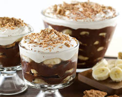 Gambar Chocolate banana pudding