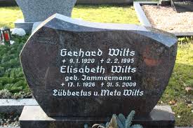 Grab von Gerhard Wilts (09.01.1920-02.02.1995), Friedhof Emden ...