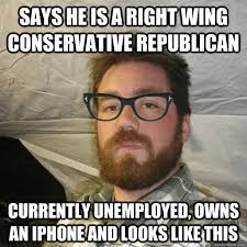 SAYS HE IS A RIGHT WING CONSERVATIVE REPUBLICAN CURRENTLY ... via Relatably.com