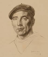 Portrait of David Arkell, made in 1943 by an unknown artist, while he was - new-image3