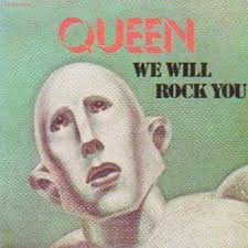 Queen &#39;We Will Rock You&#39; French 7&quot; front sleeve. Front Sleeve (the sleeve is identical to the &#39;We Are The Champions&#39; single, with &#39;We Will Rock You&#39; stamped ... - we-will-rock-you-france7front